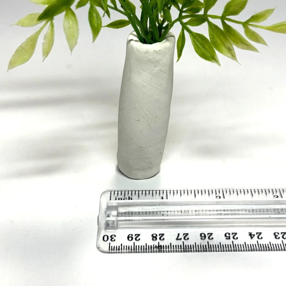 Artisian OOAK Miniature Dollhouse Potted Plant Faux Greenery Handmade Barbie‎